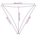  Żagiel przeciwsłoneczny, 160 g/m², kremowy, 4x4x4 m, HDPE