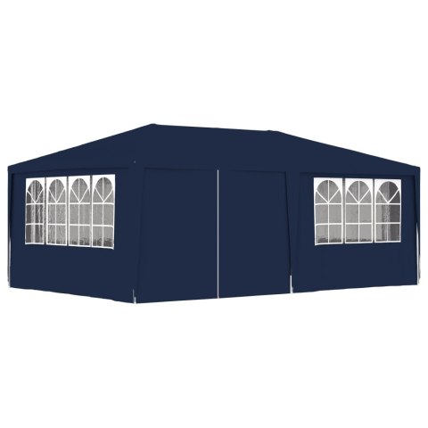  Namiot imprezowy ze ściankami, 4x6 m, niebieski, 90 g/m²