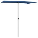  Parasol ogrodowy na aluminiowym słupku, 180x110 cm, niebieski