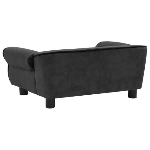 Sofa dla psa, ciemnoszara, 72x45x30 cm, pluszowa Sofa dla psa, ciemnoszara, 72x45x30 cm, pluszowa