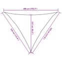  Żagiel przeciwsłoneczny, 160 g/m², jasnozielony, 3,5x3,5x4,9 m