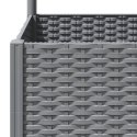  Donica ogrodowa z kratką, jasnoszara, 120x40x136 cm, PP
