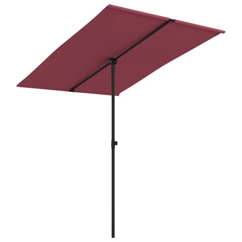 Parasol ogrodowy na aluminiowym słupku, 2x1,5 m, bordowy Parasol ogrodowy na aluminiowym słupku, 2x1,5 m, bordowy