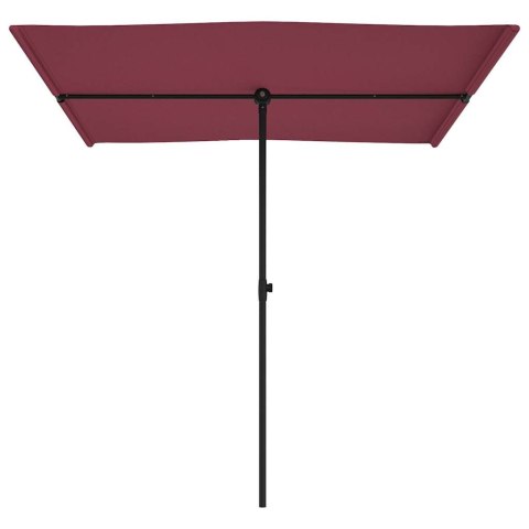 Parasol ogrodowy na aluminiowym słupku, 2x1,5 m, bordowy Parasol ogrodowy na aluminiowym słupku, 2x1,5 m, bordowy