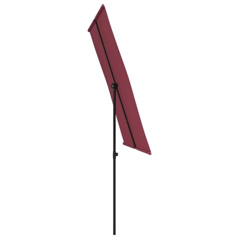 Parasol ogrodowy na aluminiowym słupku, 2x1,5 m, bordowy Parasol ogrodowy na aluminiowym słupku, 2x1,5 m, bordowy