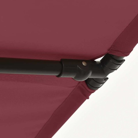 Parasol ogrodowy na aluminiowym słupku, 2x1,5 m, bordowy Parasol ogrodowy na aluminiowym słupku, 2x1,5 m, bordowy
