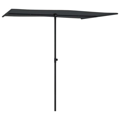 Parasol ogrodowy na aluminiowym słupku, 2x1,5 m, czarny Parasol ogrodowy na aluminiowym słupku, 2x1,5 m, czarny