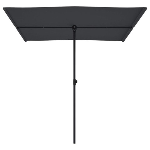 Parasol ogrodowy na aluminiowym słupku, 2x1,5 m, czarny Parasol ogrodowy na aluminiowym słupku, 2x1,5 m, czarny