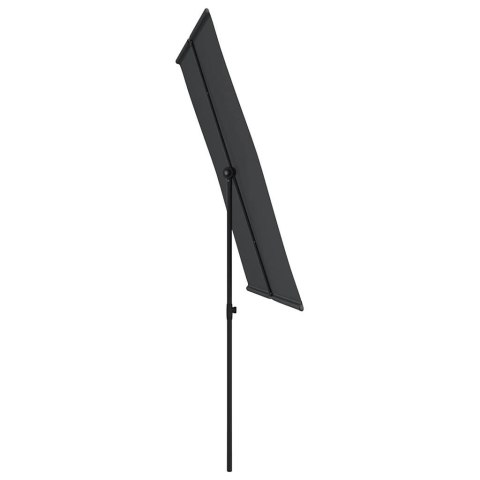Parasol ogrodowy na aluminiowym słupku, 2x1,5 m, czarny Parasol ogrodowy na aluminiowym słupku, 2x1,5 m, czarny
