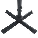  Parasol z LED i aluminiowym słupkiem, 400x300 cm, antracytowy