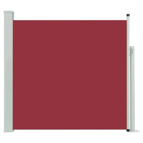 Wysuwana markiza boczna na taras, 170 x 300 cm, czerwona Wysuwana markiza boczna na taras, 170 x 300 cm, czerwona