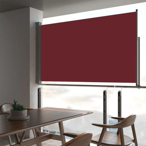 Zwijana markiza boczna na patio, 140 x 300 cm, czerwona Zwijana markiza boczna na patio, 140 x 300 cm, czerwona