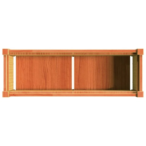 Donica ogrodowa, woskowy brąz, 90x31x31 cm, lite drewno sosnowe Donica ogrodowa, woskowy brąz, 90x31x31 cm, lite drewno sosnowe