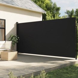  Zwijana markiza boczna, czarna, 220x600 cm