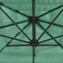  Parasol ogrodowy na stalowym słupku, zielony, 223x223x213 cm