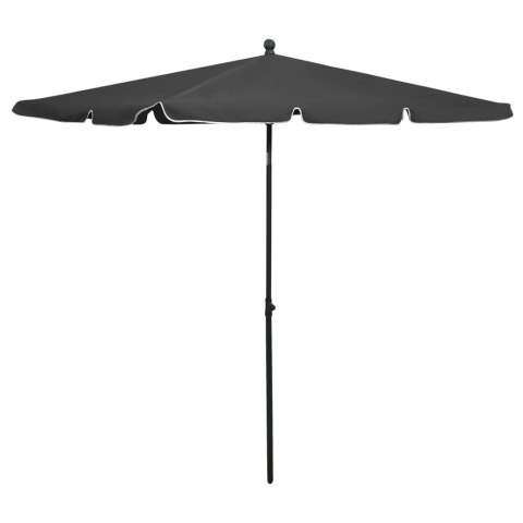 Parasol ogrodowy na słupku, 210x140 cm, antracytowy Parasol ogrodowy na słupku, 210x140 cm, antracytowy