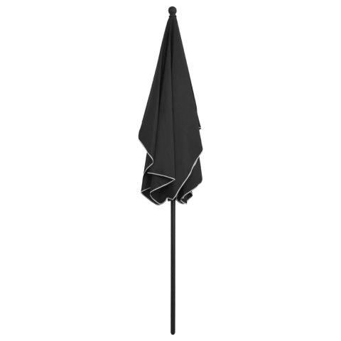 Parasol ogrodowy na słupku, 210x140 cm, antracytowy Parasol ogrodowy na słupku, 210x140 cm, antracytowy