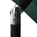  3-poziomowy parasol na aluminiowym słupku, zielony, 2,5x2,5 m