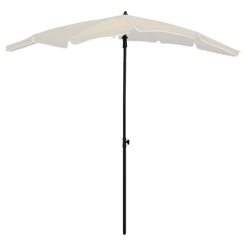 Parasol ogrodowy na słupku, 200x130 cm, piaskowy Parasol ogrodowy na słupku, 200x130 cm, piaskowy