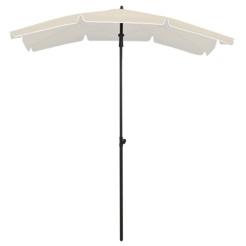 Parasol ogrodowy na słupku, 200x130 cm, piaskowy Parasol ogrodowy na słupku, 200x130 cm, piaskowy