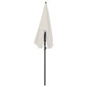  Parasol ogrodowy na słupku, 200x130 cm, piaskowy