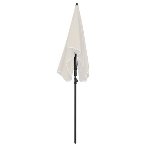 Parasol ogrodowy na słupku, 200x130 cm, piaskowy Parasol ogrodowy na słupku, 200x130 cm, piaskowy