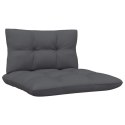  4-osobowa sofa ogrodowa z antracytowymi poduszkami, sosnowa