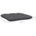  4-osobowa sofa ogrodowa z antracytowymi poduszkami, sosnowa
