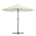  Parasol ogrodowy na słupku aluminiowym, 460 x 270 cm, piaskowy