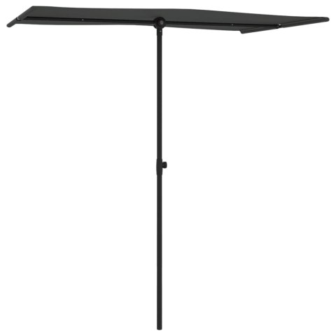 Parasol ogrodowy na aluminiowym słupku, 180x110 cm, antracytowy Parasol ogrodowy na aluminiowym słupku, 180x110 cm, antracytowy