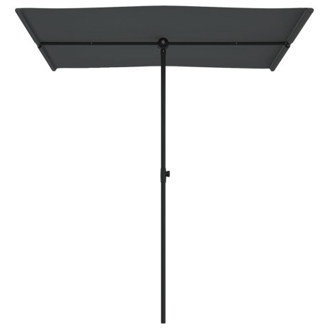 Parasol ogrodowy na aluminiowym słupku, 180x110 cm, antracytowy Parasol ogrodowy na aluminiowym słupku, 180x110 cm, antracytowy