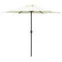  Parasol ogrodowy na aluminiowym słupku, 270x246 cm, piaskowy