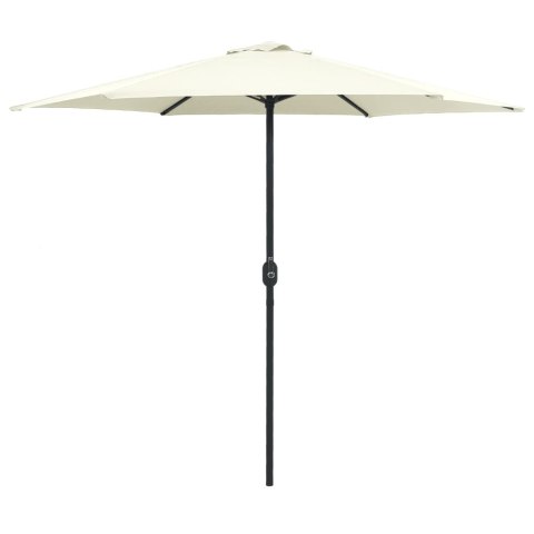 Parasol ogrodowy na aluminiowym słupku, 270x246 cm, piaskowy Parasol ogrodowy na aluminiowym słupku, 270x246 cm, piaskowy