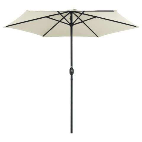 Parasol ogrodowy na aluminiowym słupku, 270x246 cm, piaskowy Parasol ogrodowy na aluminiowym słupku, 270x246 cm, piaskowy