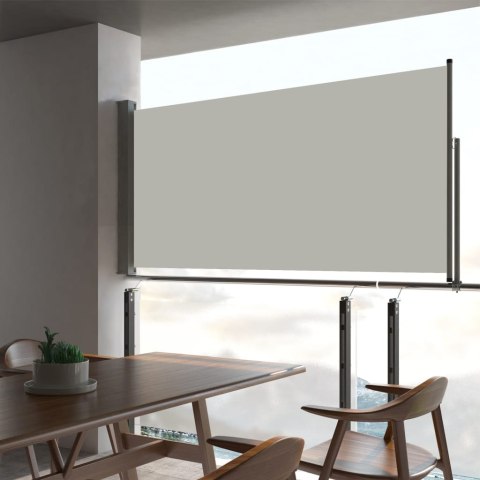 Wysuwana markiza boczna na taras, 80 x 300 cm, kremowa Wysuwana markiza boczna na taras, 80 x 300 cm, kremowa