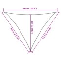 Żagiel przeciwsłoneczny, 160 g/m², brązowy, 3,5x3,5x4,9 m, HDPE