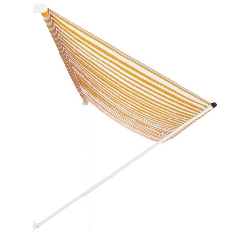 Markiza zwijana, 400 x 150 cm, żółto-biała Markiza zwijana, 400 x 150 cm, żółto-biała