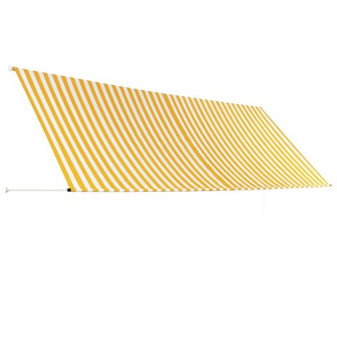 Markiza zwijana, 400 x 150 cm, żółto-biała Markiza zwijana, 400 x 150 cm, żółto-biała