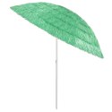  Parasol plażowy w hawajskim stylu, zielony, 240 cm
