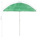  Parasol plażowy w hawajskim stylu, zielony, 240 cm