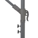  Parasol wiszący z aluminiowym słupkiem, 300 cm, niebieski