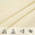  Żagiel przeciwsłoneczny, 160 g/m², kremowy, 2x4,5 m, HDPE