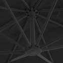  Parasol wiszący z aluminiowym słupkiem, 300x300 cm, antracytowy