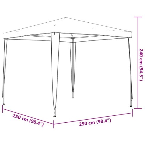 Namiot imprezowy, 2,5x2,5 m, antracytowy, 90 g/m² Namiot imprezowy, 2,5x2,5 m, antracytowy, 90 g/m²