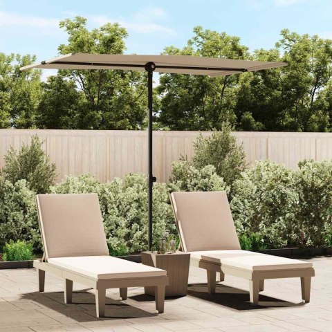 Parasol ogrodowy na aluminiowym słupku, 2x1,5 m, taupe Parasol ogrodowy na aluminiowym słupku, 2x1,5 m, taupe