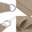 Prostokątny żagiel ogrodowy, tkanina Oxford, 2,5x3,5 m, taupe