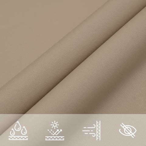 Prostokątny żagiel ogrodowy, tkanina Oxford, 2,5x3,5 m, taupe Prostokątny żagiel ogrodowy, tkanina Oxford, 2,5x3,5 m, taupe