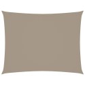  Prostokątny żagiel ogrodowy, tkanina Oxford, 3x4 m, taupe