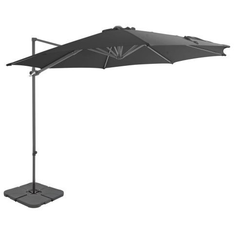 Parasol ogrodowy z przenośną podstawą, antracytowy