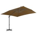  Parasol ogrodowy z przenośną podstawą, taupe